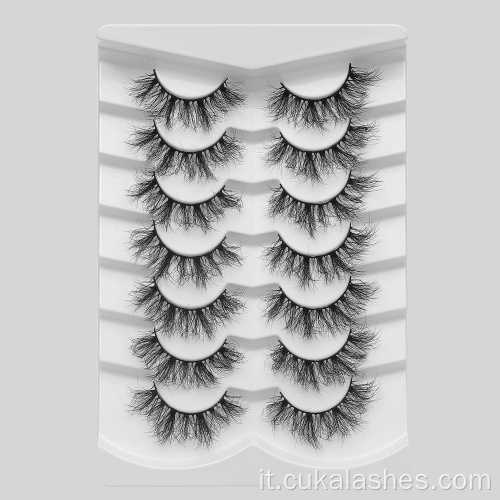 Curl Wave Fluffy Lashes Flower 7 coppie ciglia